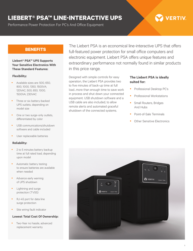Liebert Psa Line Interactive Ups Manualzz