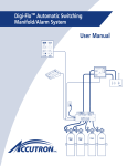 Accutron Digi-Flo Automatic Switching Manifold/Alarm System User Manual