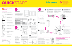 Hisense AP10CR1W - Guía de inicio 