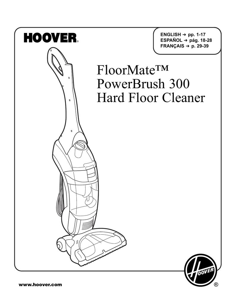 Floormate Powerbrush 300 Hard Floor Cleaner Manualzz