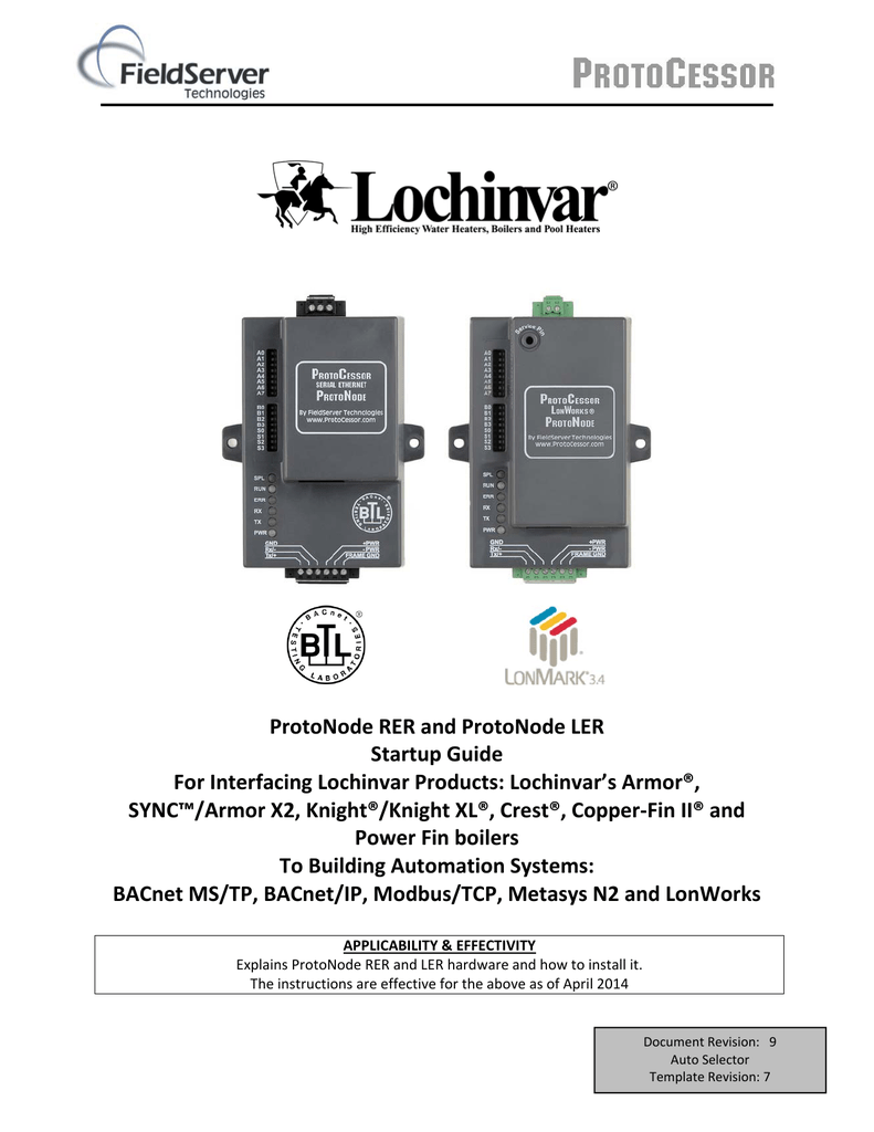 ProtoNode RER and ProtoNode LER Startup Guide For Manualzz