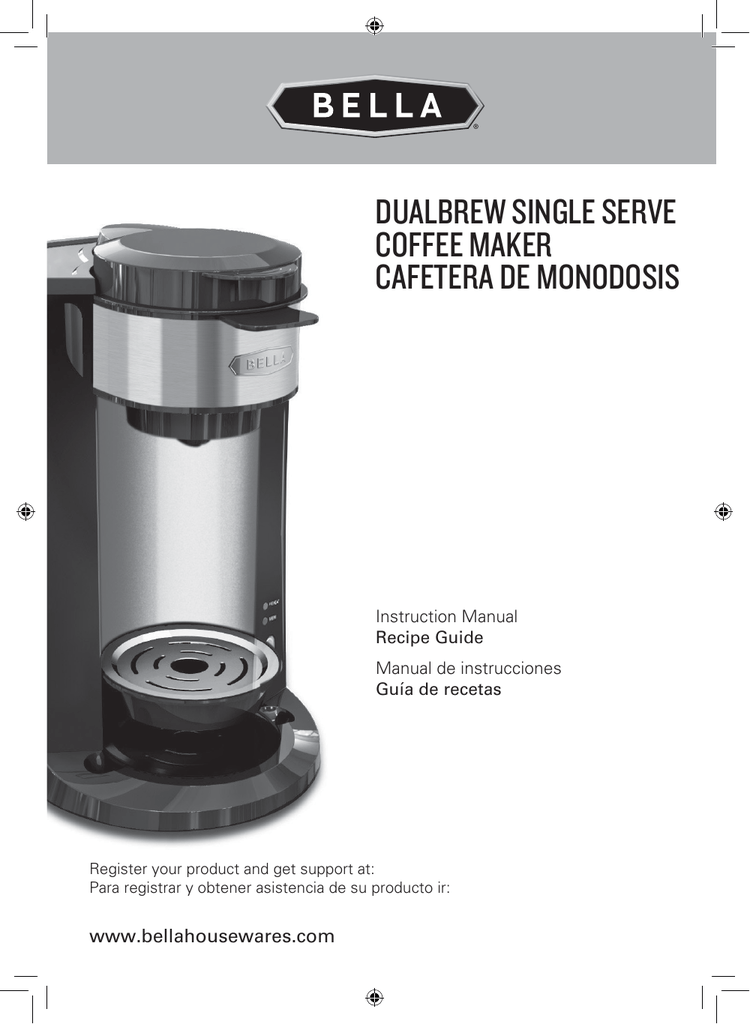 User manual Bella Single Serve Coffee Maker (English - 28 pages)