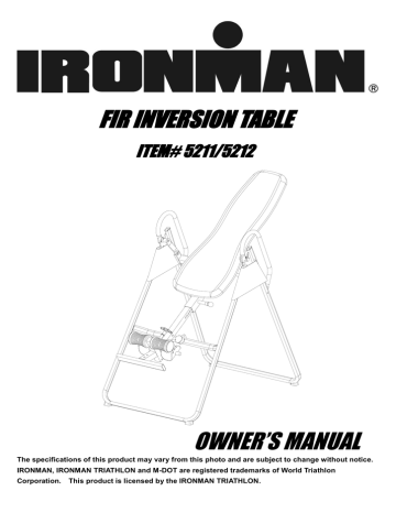 Ironman Fitness 5211 Owner's Manual | Manualzz