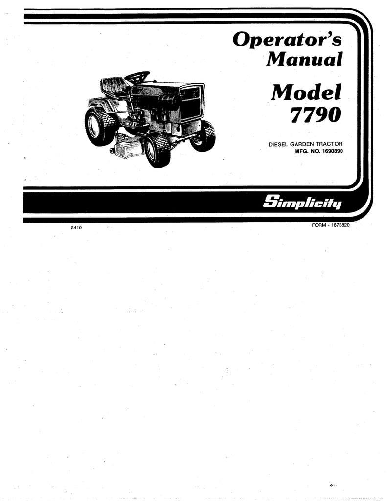 SIMPLICITY 7790 DIESEL LAWN TRACTOR WALL CLOCK-FREE US SHIP 
