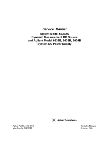 66332A, 6632B-6634B Service Manual | Manualzz