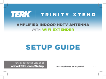 TERK Technologies TRINITYXTN Trinity Xtend Amplified Indoor HDTV Antenna User manual | Manualzz