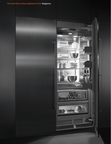 The New Vario Cooling Appliances From Gaggenau Manualzz