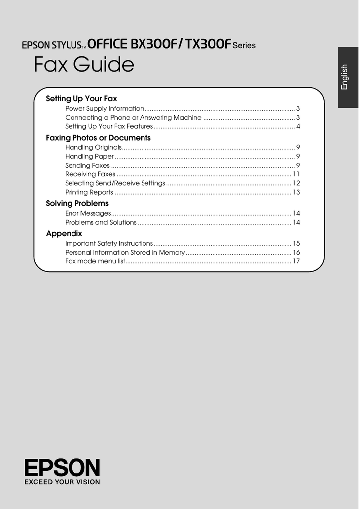 Epson Stylus Office Tx300f User Manual Manualzz 3047