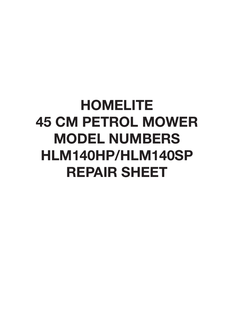 Homelite lawn mower online ohv 140cc