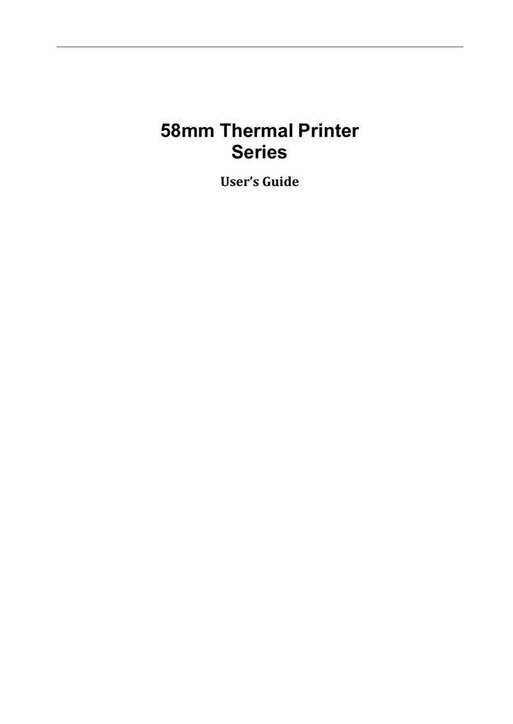 pos58 series printer driver version 1.5