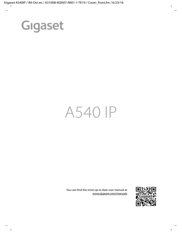 Gigaset A540 IP User manual | Manualzz