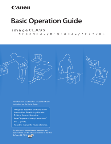 Canon MF4880dw Basic Operation Guide | Manualzz