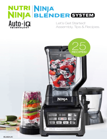 Ninja BL682UK2 3-in-1 Blender, Food Processor, Personal Blender