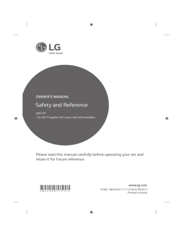 LG 32LH570U Owner's manual | Manualzz