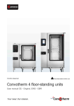 Convotherm 4 floor-standing units User manual