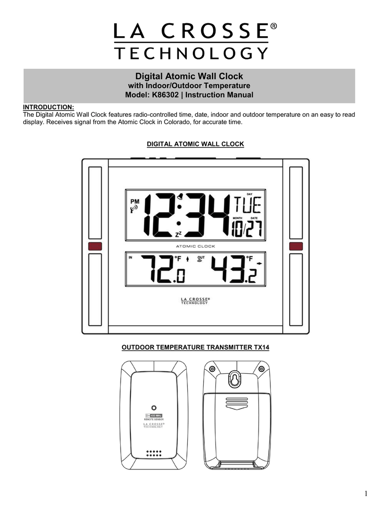 How To Set Atomic Clock La Crosse W86111 The La Crosse View App Will
