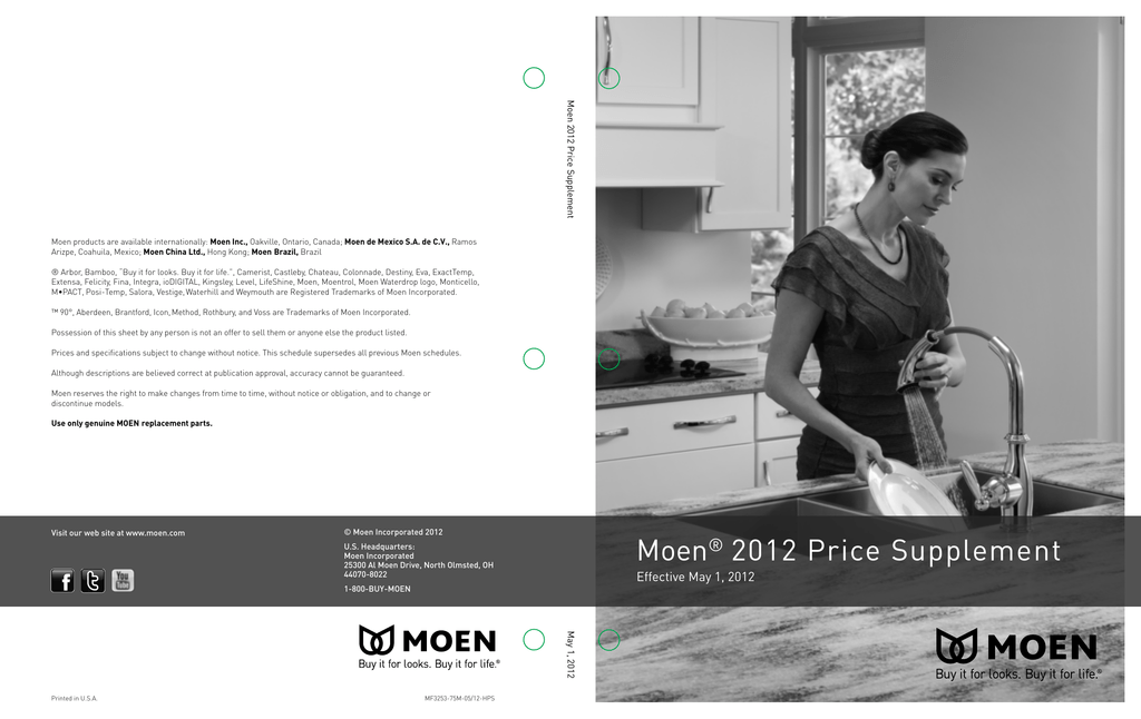 Brushed Nickel Moen Incorporated Moen 151813BN Method Escutcheon Plate