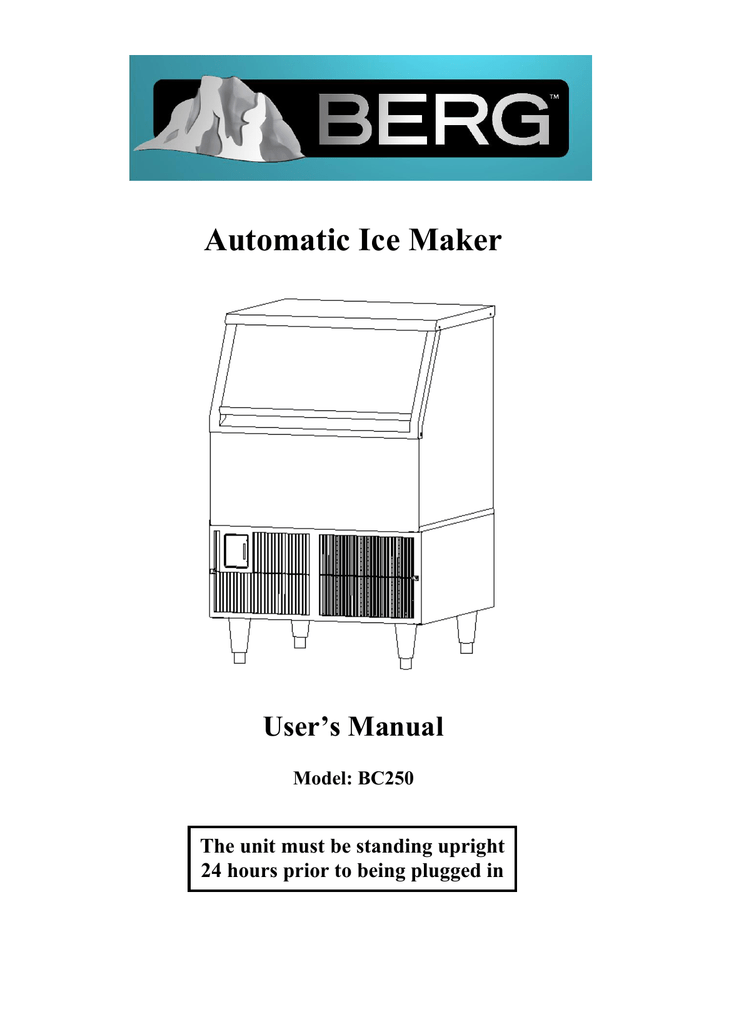 Improvements Ice Maker Manual