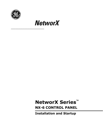NX6 Control Panel Installation Manual | Manualzz