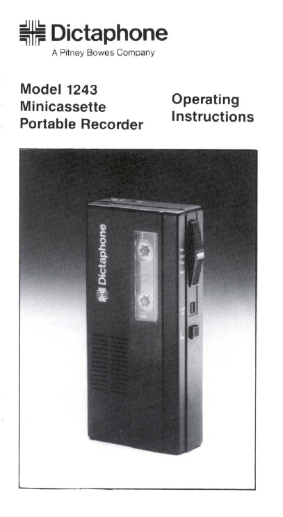 Operating Instructions, Model 1243, L-938 | Manualzz