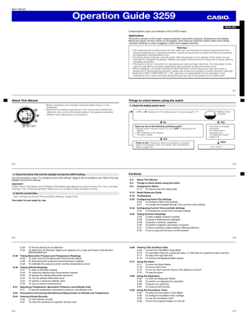 Casio 3259 - PRG-250 Owner Manual | Manualzz