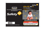 Safety 1st elite 80 air+ car seat user manual