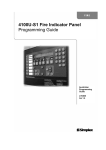 Simplex 4100U-S1 Fire Indicator Panel Programming Guide