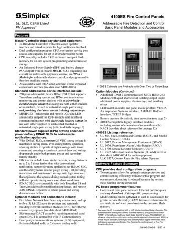 4100es Fire Control Panels Manualzz