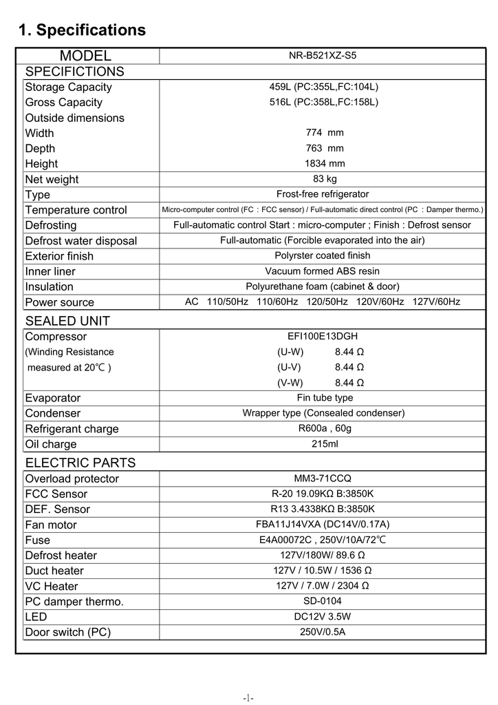 Panasonic Refrigerator Instruction manual Manualzz