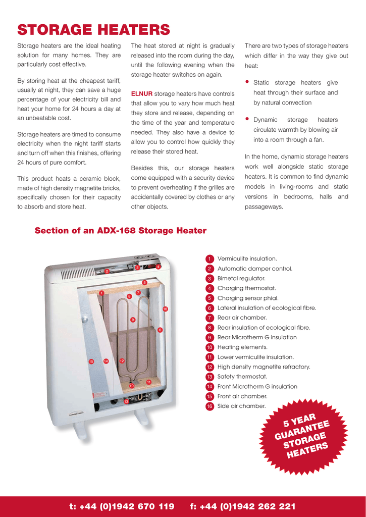 storage heaters | Manualzz