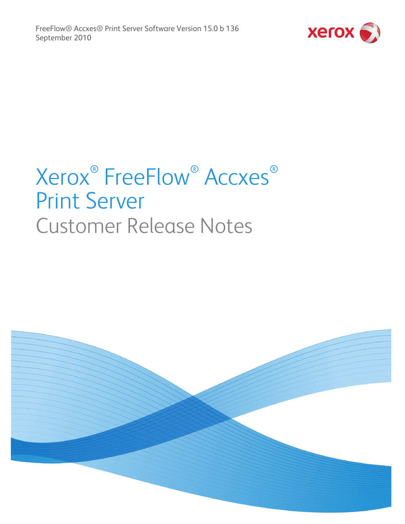 Xerox FreeFlow Accxes Print Server Manualzz