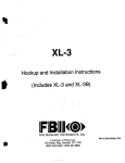 XL-3, XL-3B Security System Installation Instructions