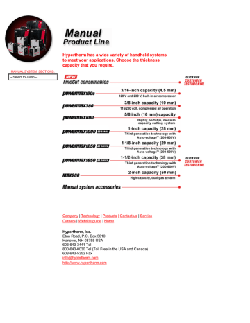 Hypertherm Manual Systems | Manualzz