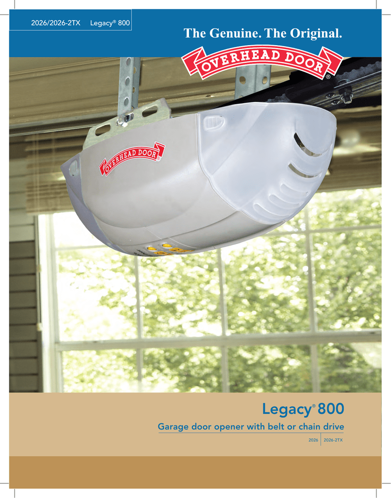 Legacy 800 Garage Door Opener Dandk Organizer