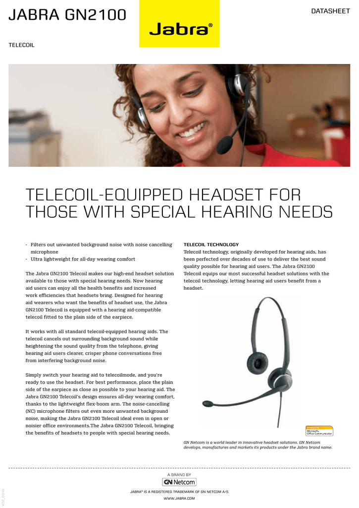 Jabra 2100 Product Brochure | Manualzz