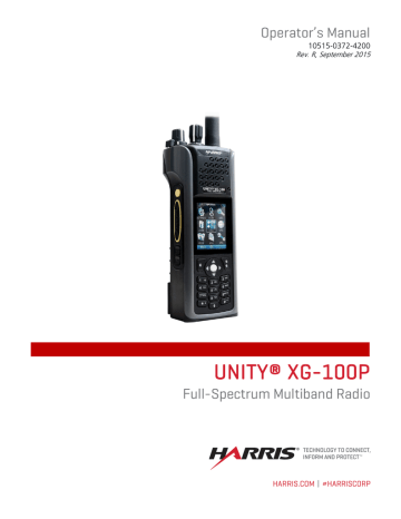 Harris Unity Xg 100p Operator S Manual Manualzz