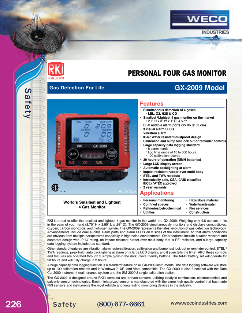 Gas Detectors Rki 226 233 Manualzz