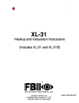 FBI XL-31, XL-31B Security System Installation Manual