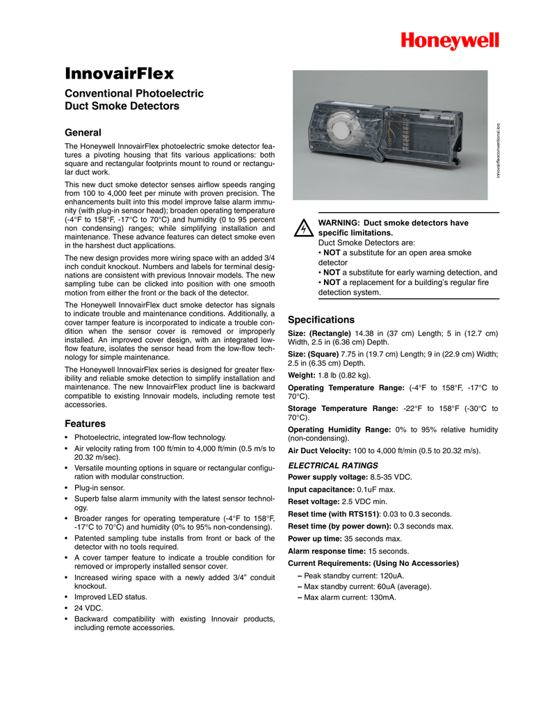 Honeywell Duct Smoke Detector Wiring Diagram Wiring View