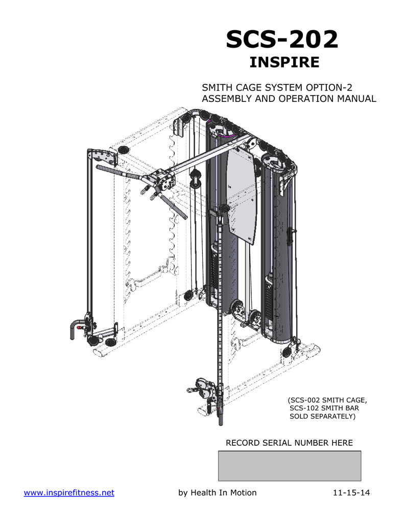 Inspire SCS 202 Assembly And Operation Manual Manualzz