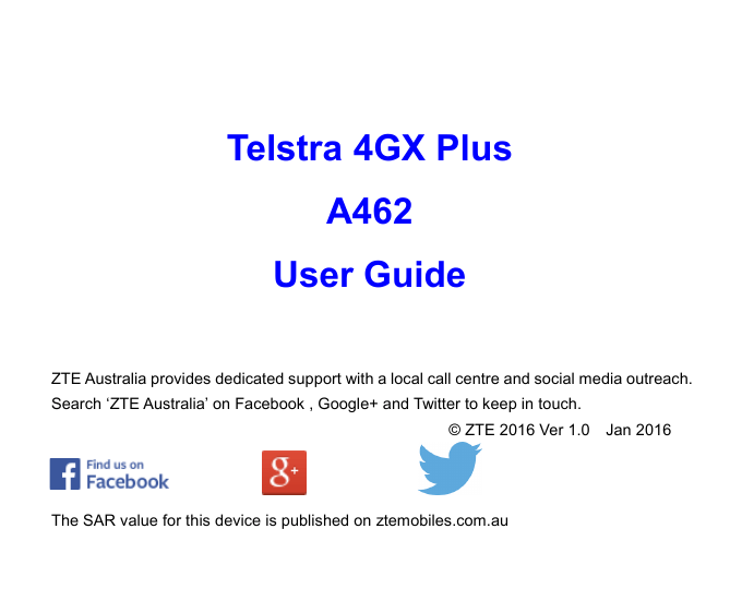 telstra zte blade a462