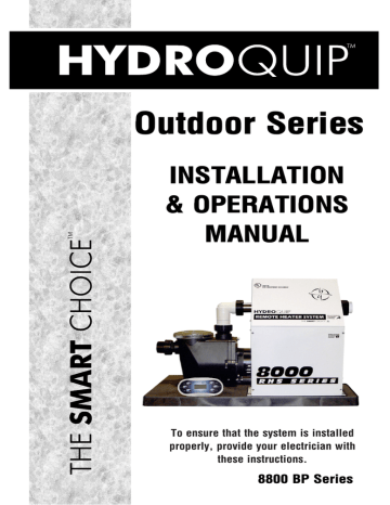 Hydroquip 8800 User Install Manual