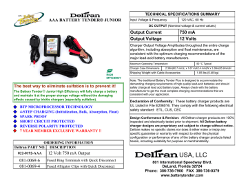 Aaa Battery Tender Junior Manualzz