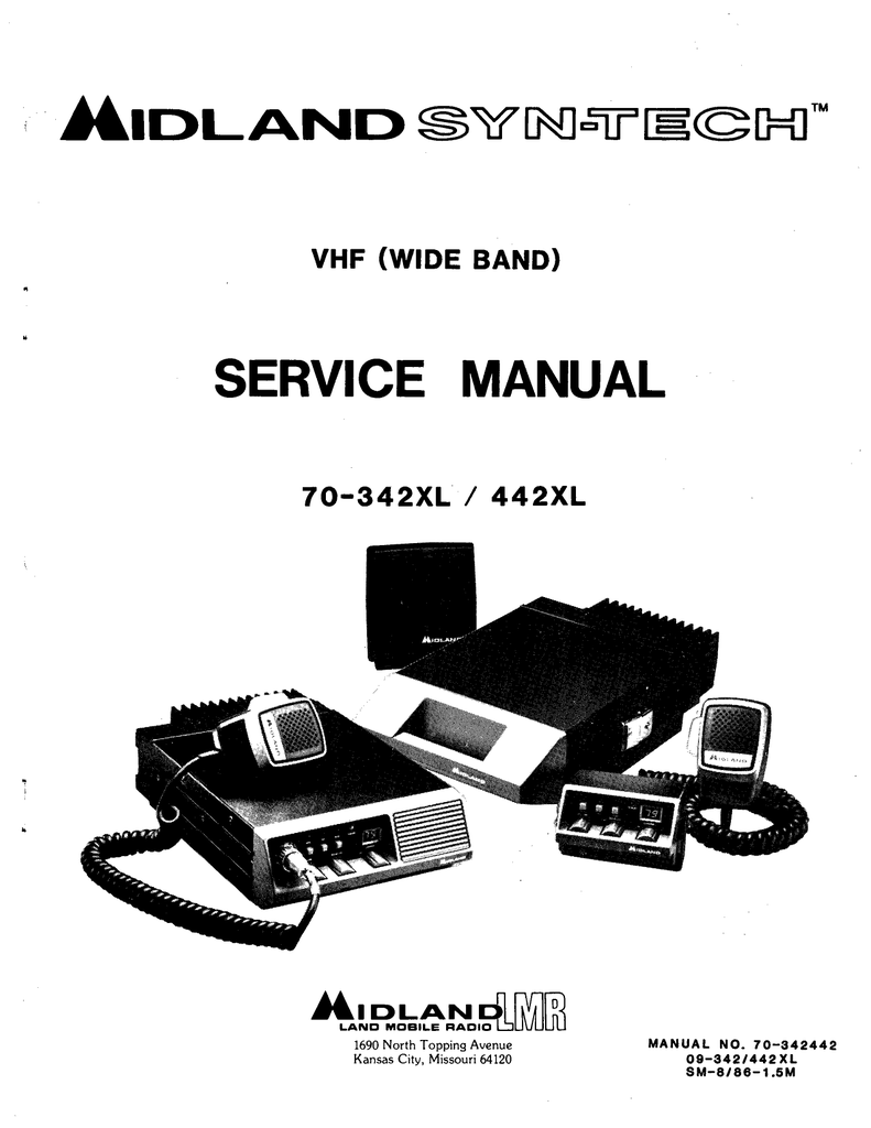 Midland Syn-Tech 70-342XL Service manual | Manualzz