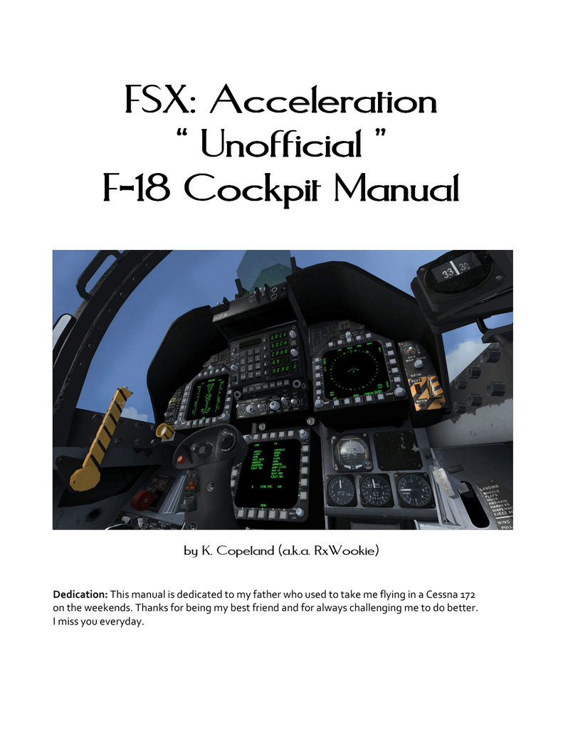 fsx acceleration f18