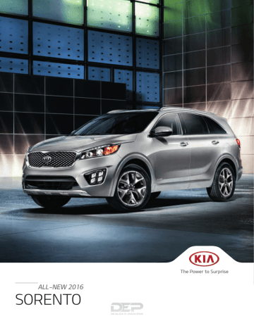 Kia 2016 Sorento Brochure | Manualzz