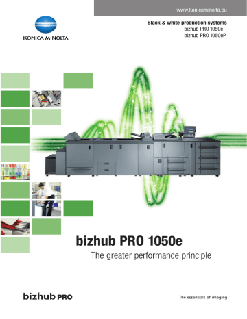 bizhub PRO 1050e | Manualzz