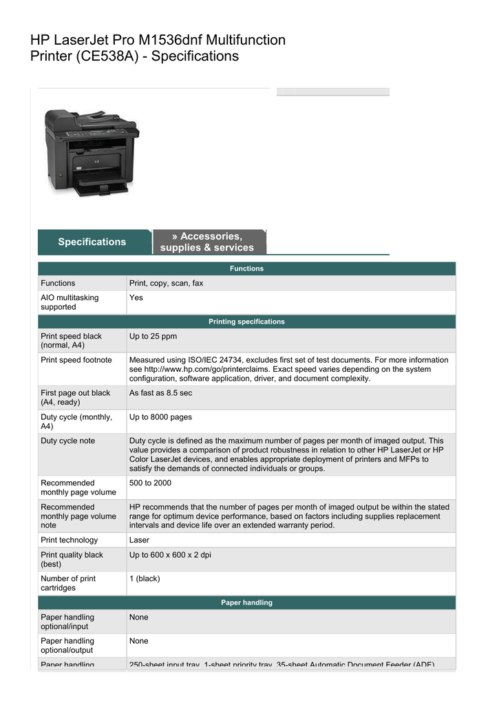 hp laserjet m1536dnf mfp driver