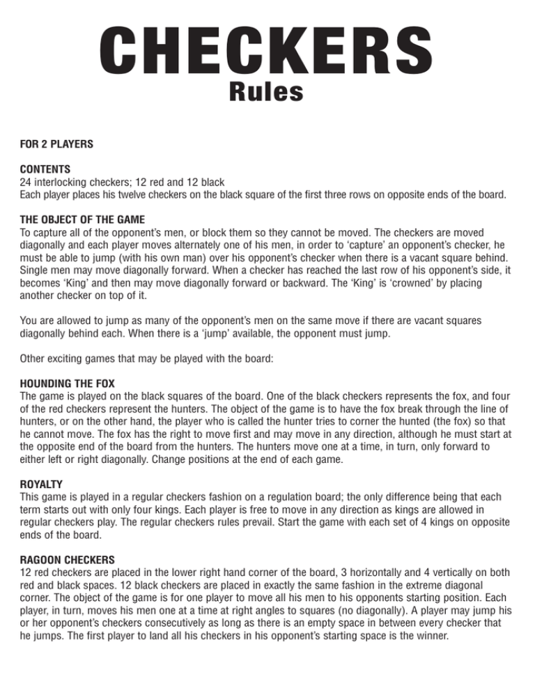 the game rules! | Manualzz