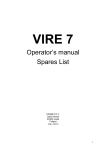 Vire 7 Operator's Manual